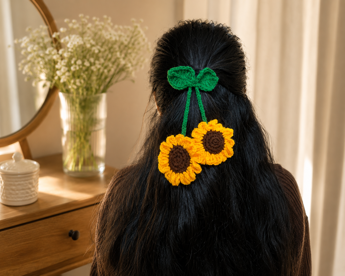 sunny bloom hair bow